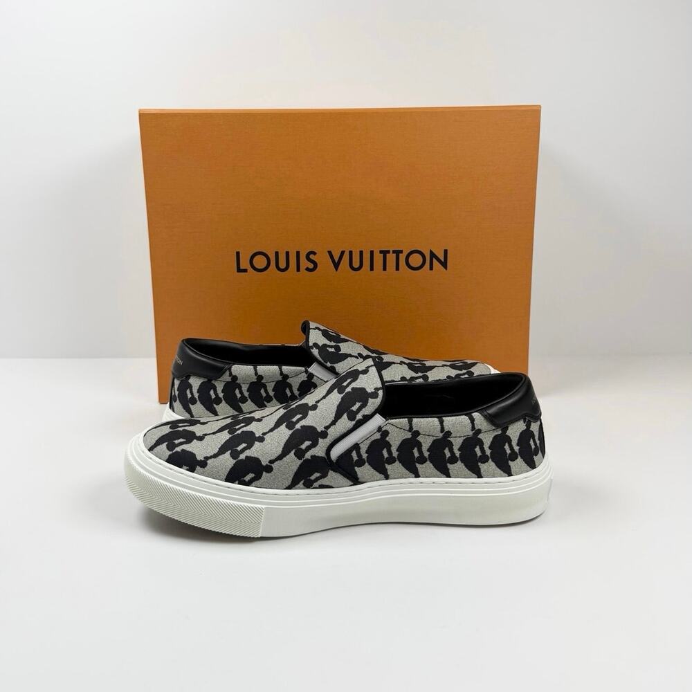 Size 7LV/8US - Louis Vuitton x NBA Trocadero Slip On NEW - Picture 7 of 11